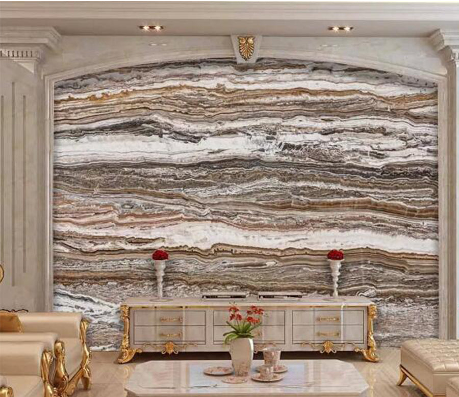 3D Texture Line WC190 Wall Murals