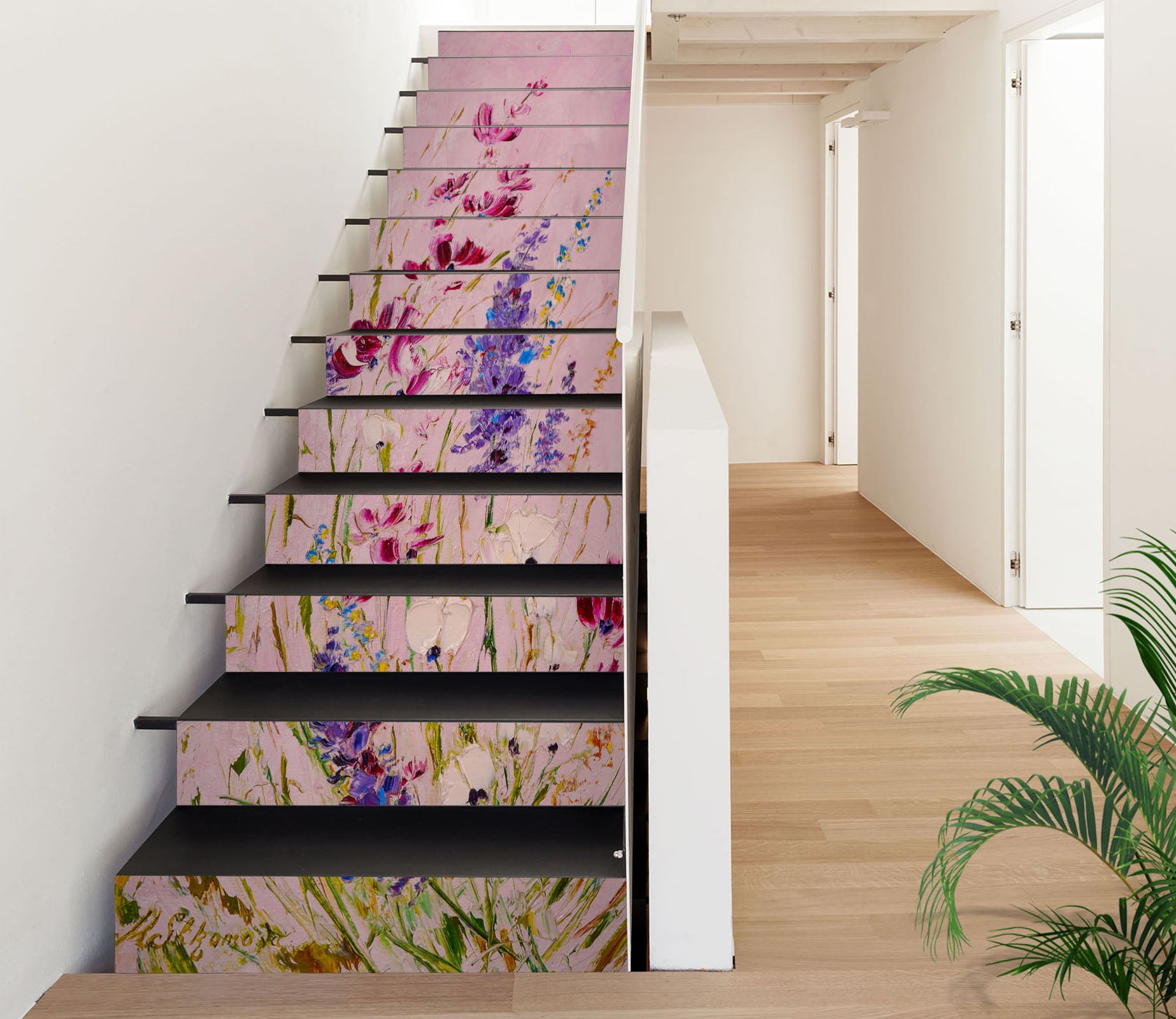 3D Lavender Flower 2171 Skromova Marina Stair Risers