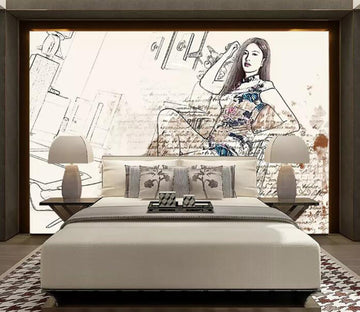 3D Fashion Girl WG97 Wall Murals Wallpaper AJ Wallpaper 2 
