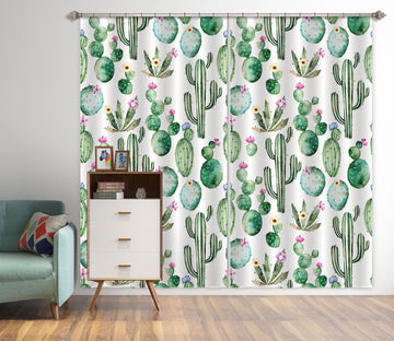 3D Cactus Pattern 251 Uta Naumann Curtain Curtains Drapes