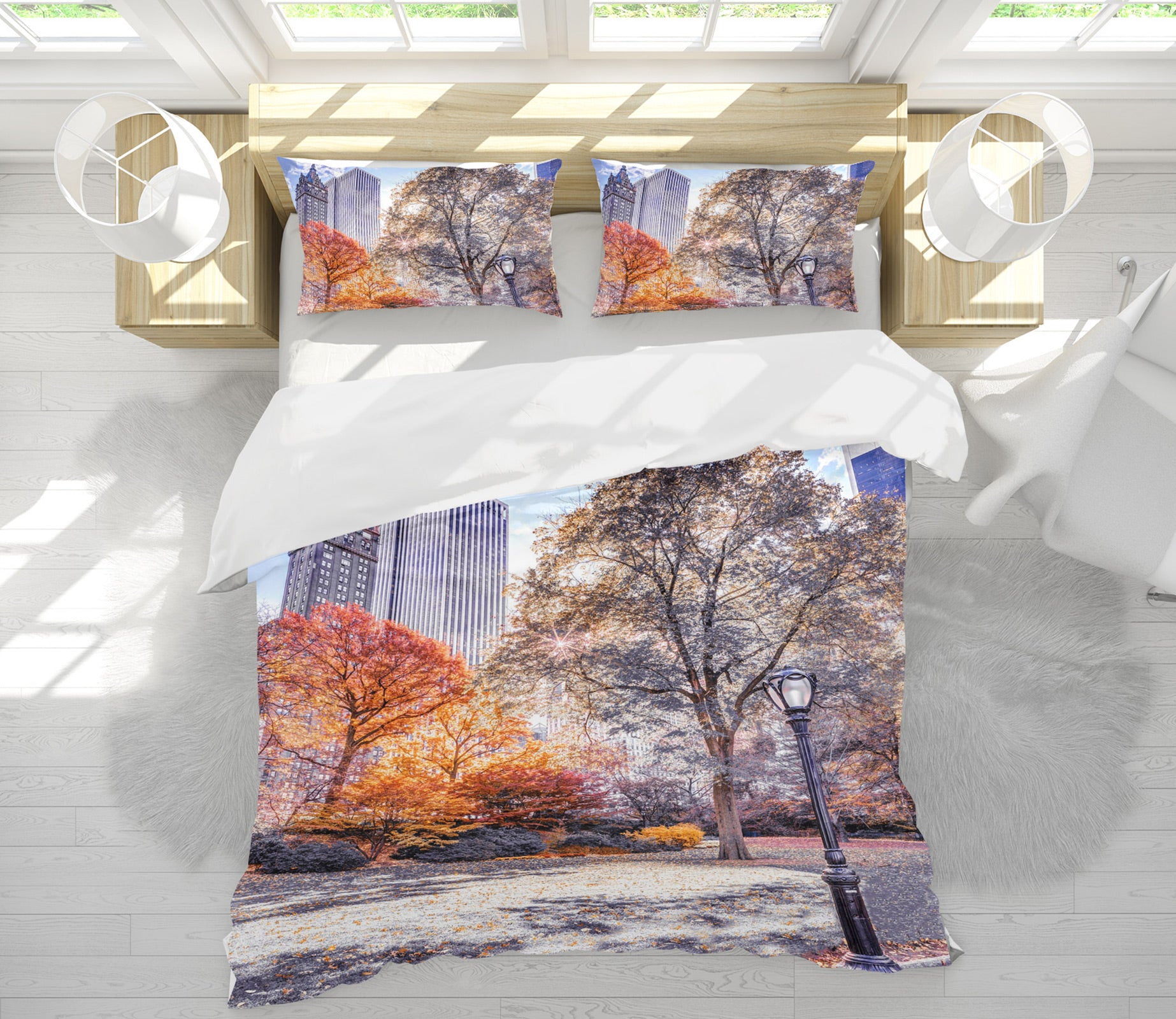3D New York Park 1020 Assaf Frank Bedding Bed Pillowcases Quilt