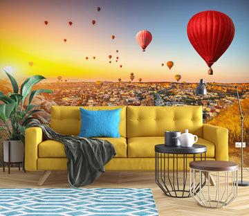 3D Hot Air Balloon 57109 Wall Murals