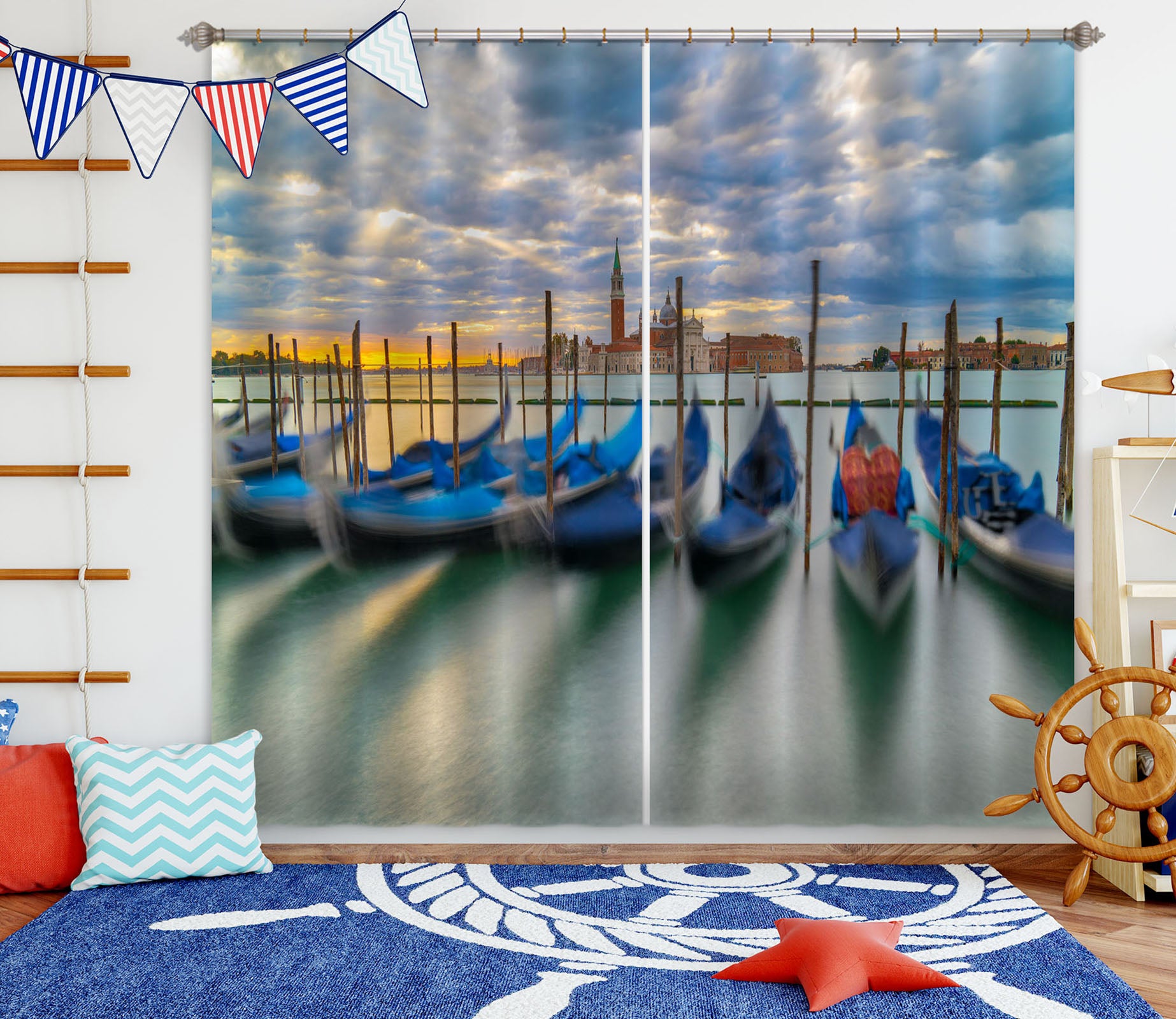 3D River Regatta 185 Marco Carmassi Curtain Curtains Drapes