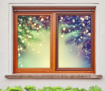 3D Branches Bright 31038 Christmas Window Film Print Sticker Cling Stained Glass Xmas