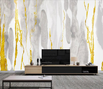 3D Gold Foil Pattern WC1857 Wall Murals