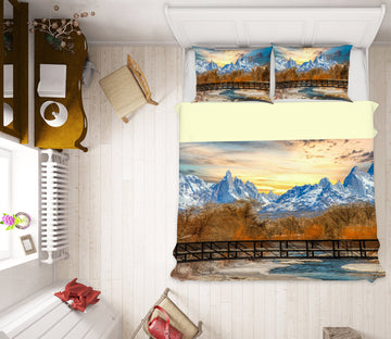 3D Snow Mountain 8580 Beth Sheridan Bedding Bed Pillowcases Quilt