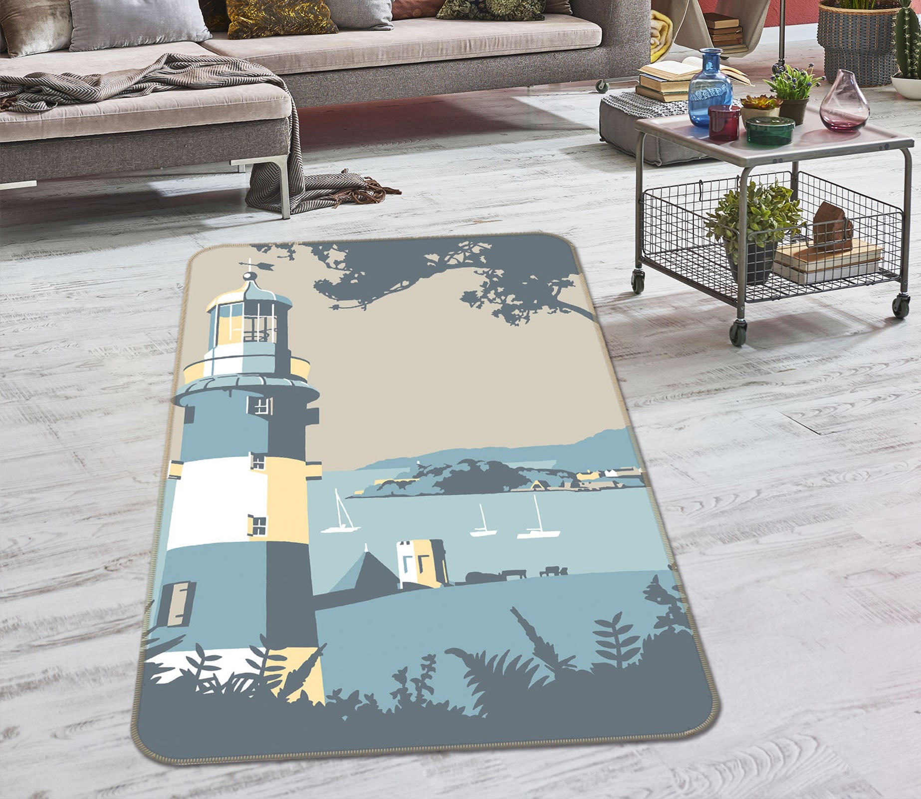 3D Plymouth 1131 Steve Read Rug Non Slip Rug Mat