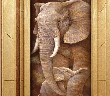3D Elephant 642 Wall Murals Wallpaper AJ Wallpaper 2 