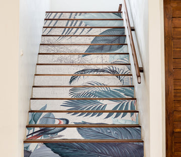 3D Bird Jungle Pattern 104102 Andrea Haase Stair Risers