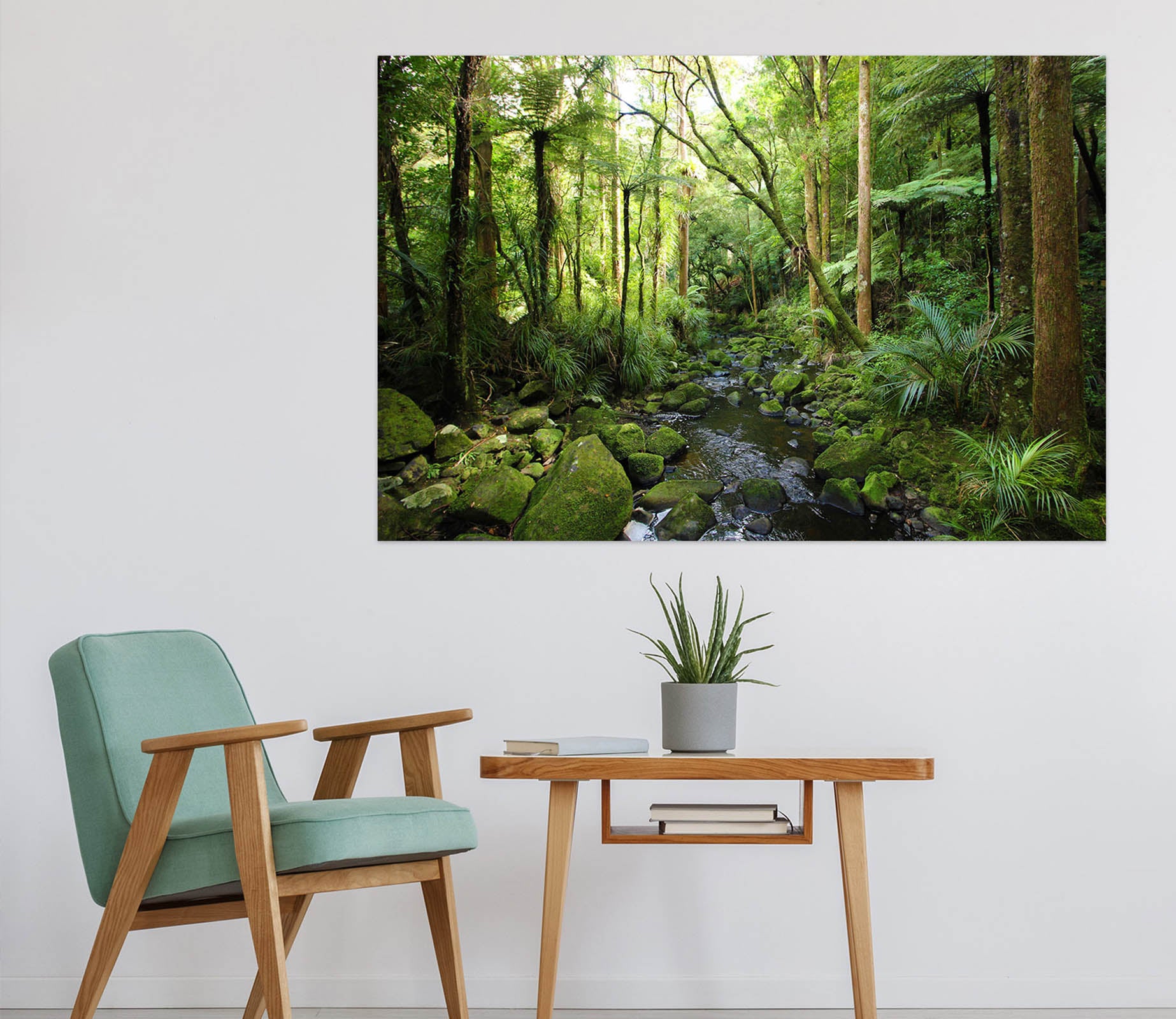 3D Forest River 1091 Wall Sticker