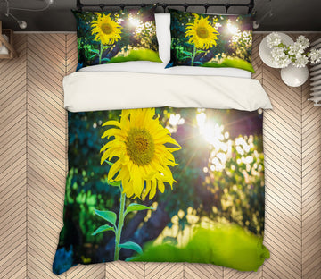 3D Sunflower 67147 Bed Pillowcases Quilt