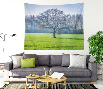 3D Green Grass Tree 116131 Assaf Frank Tapestry Hanging Cloth Hang