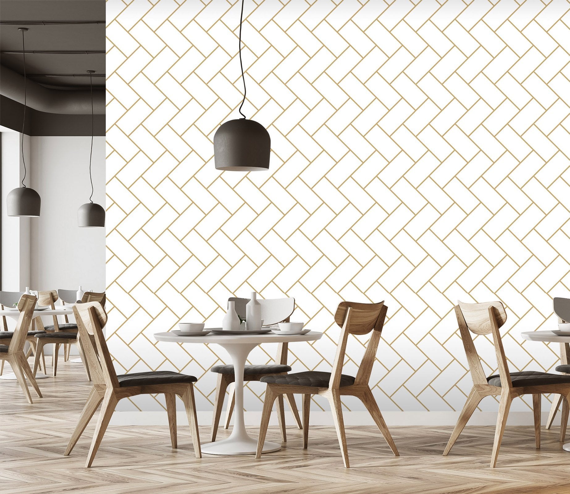 3D Simple Rectangle 038 Marble Tile Texture Wallpaper AJ Wallpaper 2 