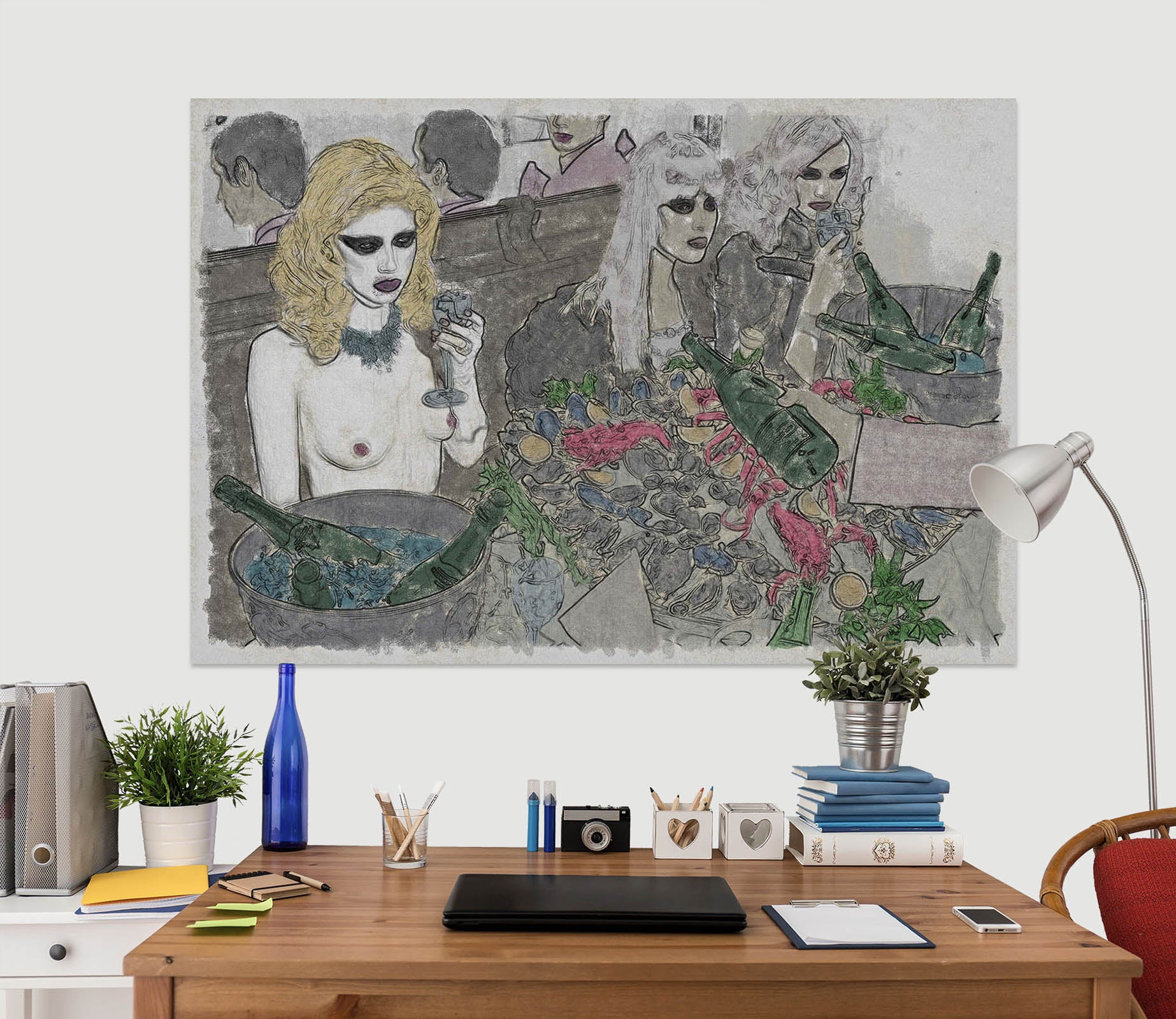 3D Girl Garden 017 Marco Cavazzana Wall Sticker