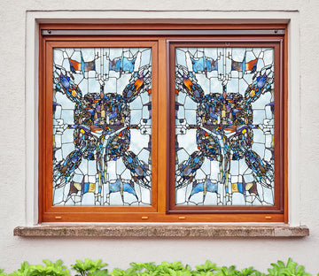 3D Christian Motifs 181 Window Film Print Sticker Cling Stained Glass UV Block