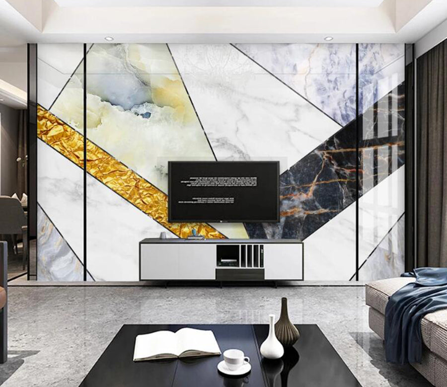 3D Multi-color Geometry 694 Wall Murals