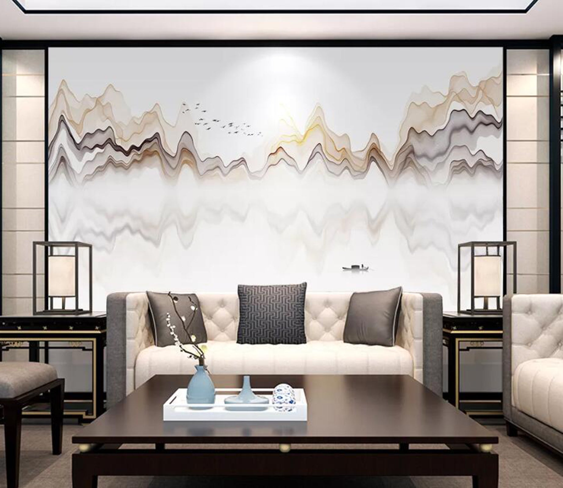 3D Color Wave WC62 Wall Murals Wallpaper AJ Wallpaper 2 