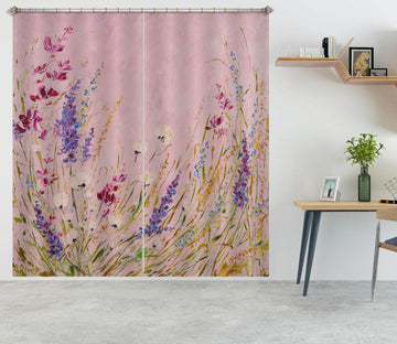 3D Lavender Flower 2371 Skromova Marina Curtain Curtains Drapes