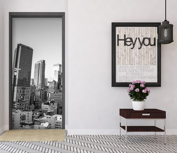 3D Grey Building 101152 Assaf Frank Door Mural