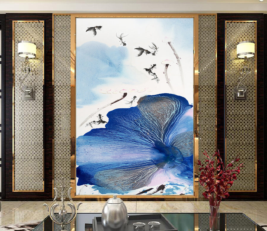 3D Lotus Leaf WG029 Wall Murals