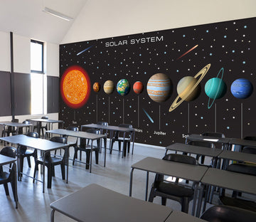 3D Planetary Solar System 174 Wall Murals Wallpaper AJ Wallpaper 2 