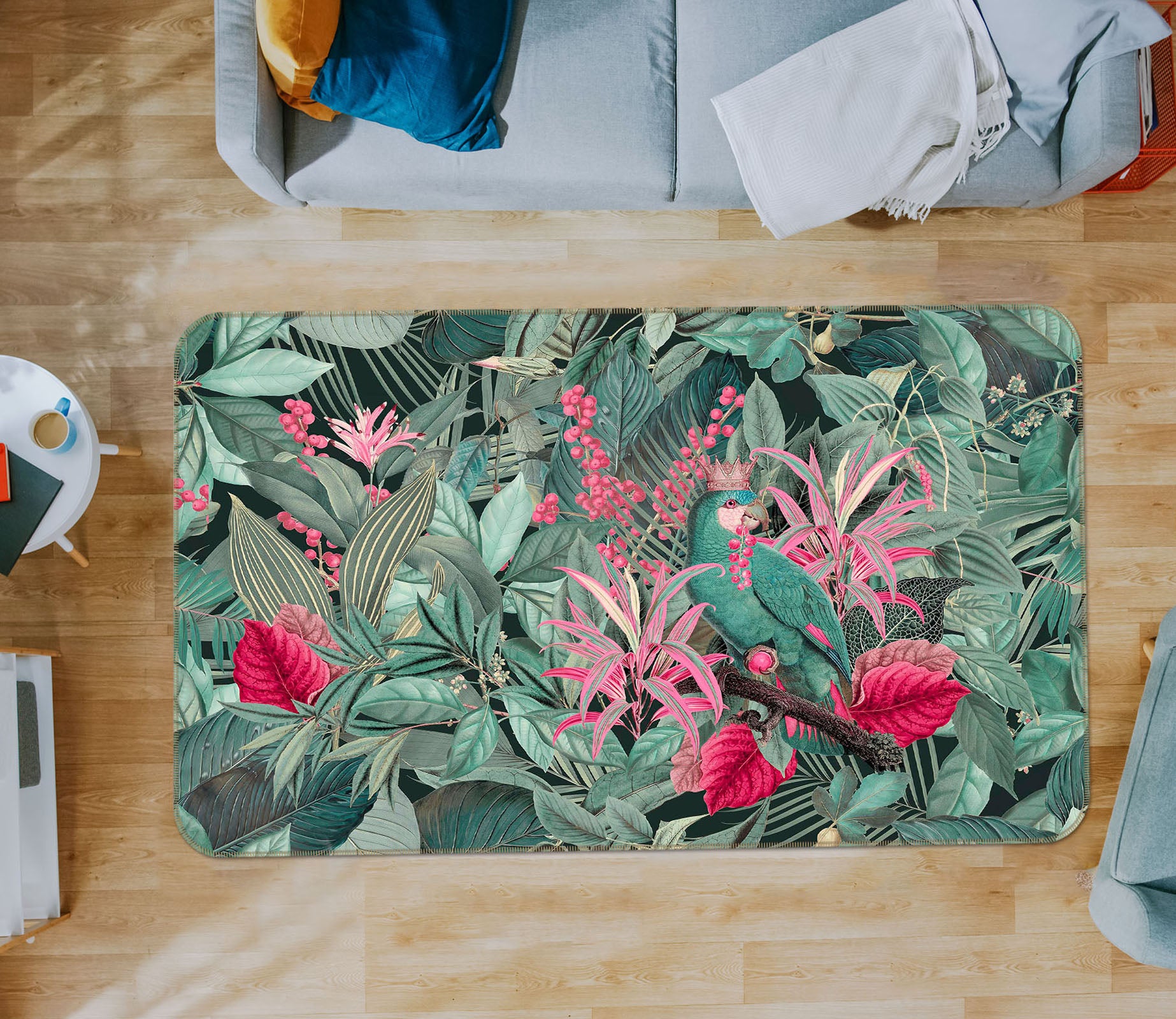 3D Forest Flowers 1003 Andrea haase Rug Non Slip Rug Mat