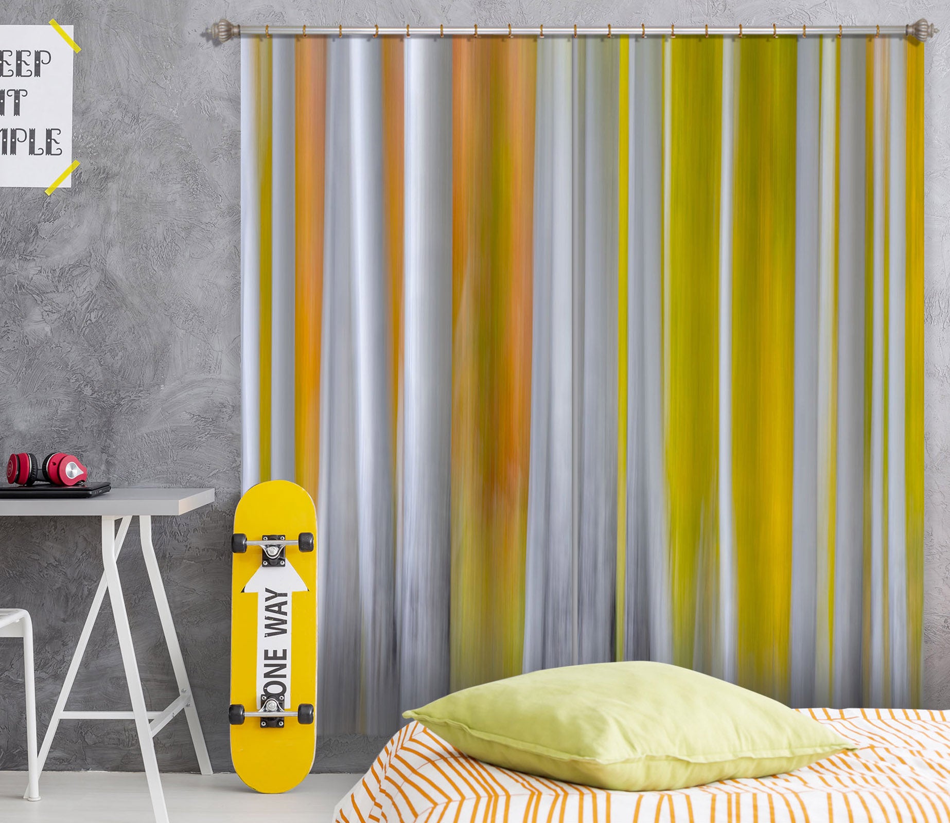 3D Autumn Forest 170 Marco Carmassi Curtain Curtains Drapes