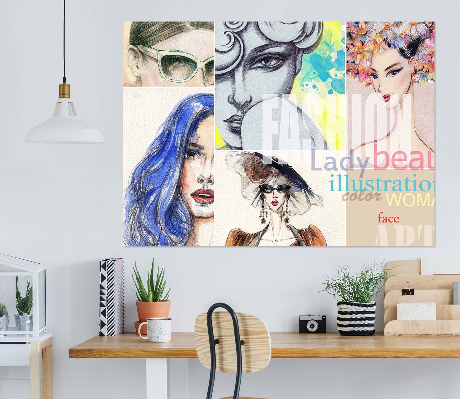 3D Model Woman 1005 Wall Sticker