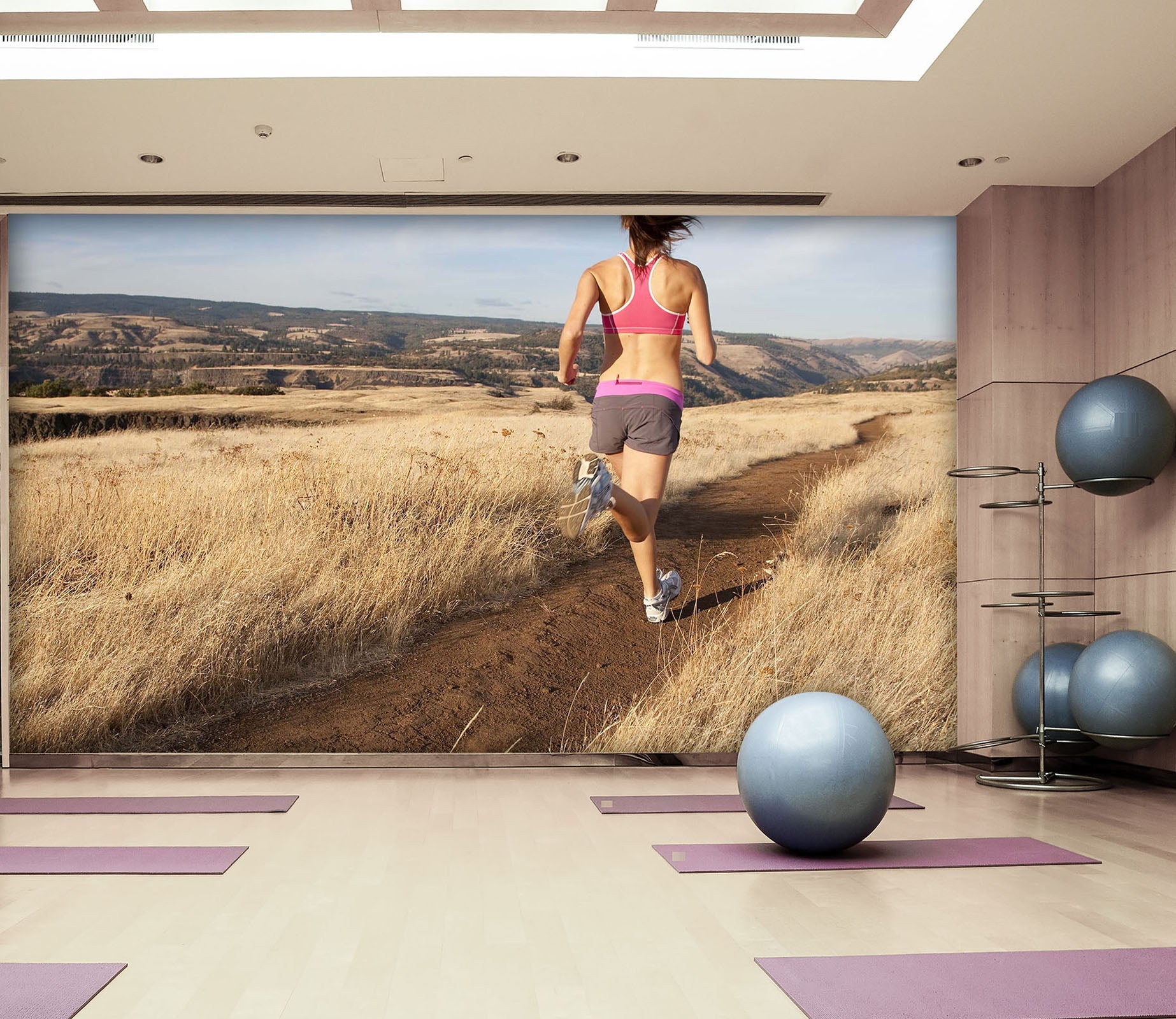 3D Sports Running 027 Wall Murals Wallpaper AJ Wallpaper 2 