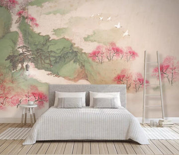 3D Pink Lotus WC52 Wall Murals Wallpaper AJ Wallpaper 2 