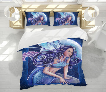 3D Moon Mermaid 8815 Brigid Ashwood Bedding Bed Pillowcases Quilt Cover Duvet Cover