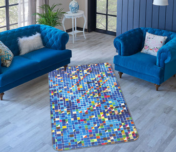 3D Color Brick 3029 Allan P. Friedlander Rug Non Slip Rug Mat