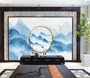 3D Blue Valley WC13 Wall Murals Wallpaper AJ Wallpaper 2 