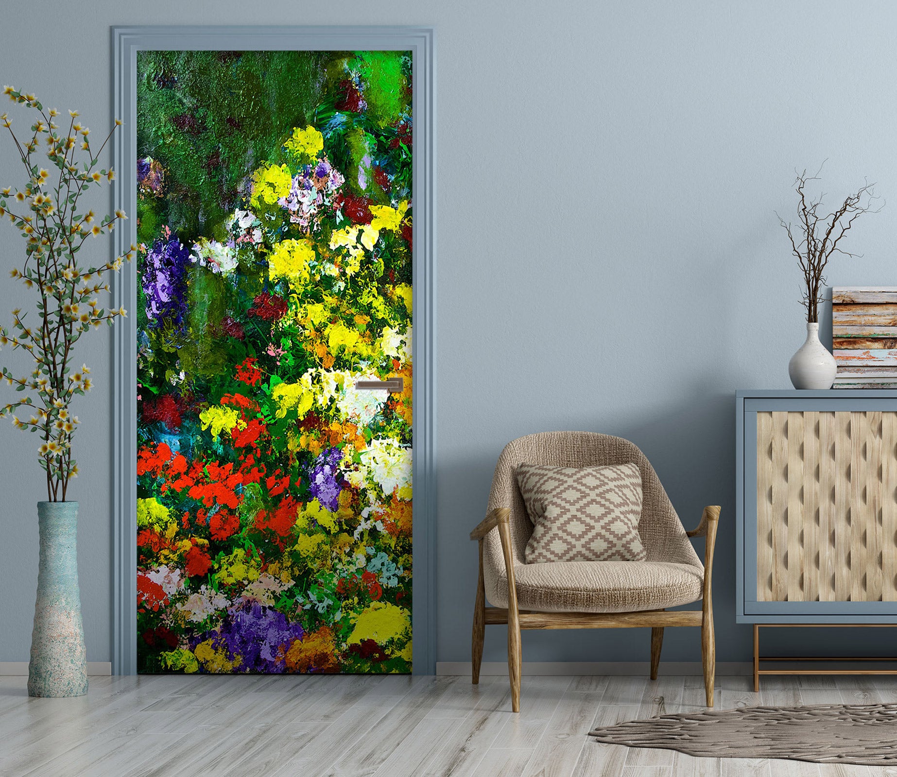 3D Flower Garden 93118 Allan P. Friedlander Door Mural