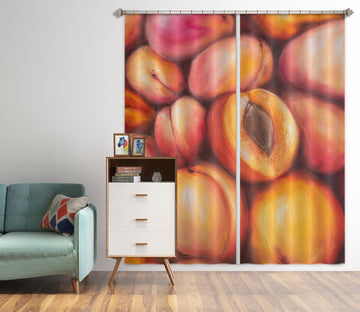 3D Peach 1737 Marina Zotova Curtain Curtains Drapes