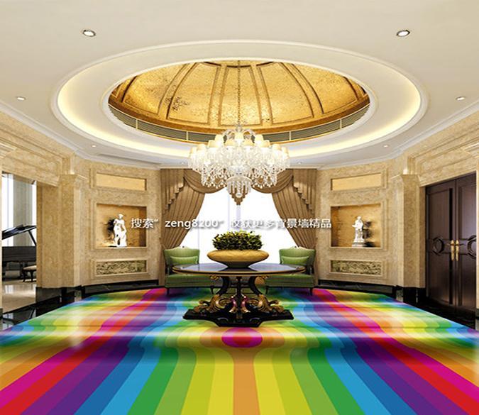 3D Seven Colors WG140 Floor Mural Wallpaper AJ Wallpaper 2 