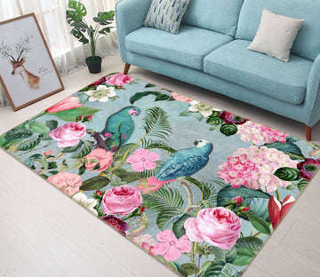 3D Bird Friends 1028 Andrea haase Rug Non Slip Rug Mat Mat AJ Creativity Home 