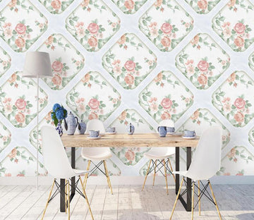 3D Square Arrangement Of Flowers 1104 Wall Murals