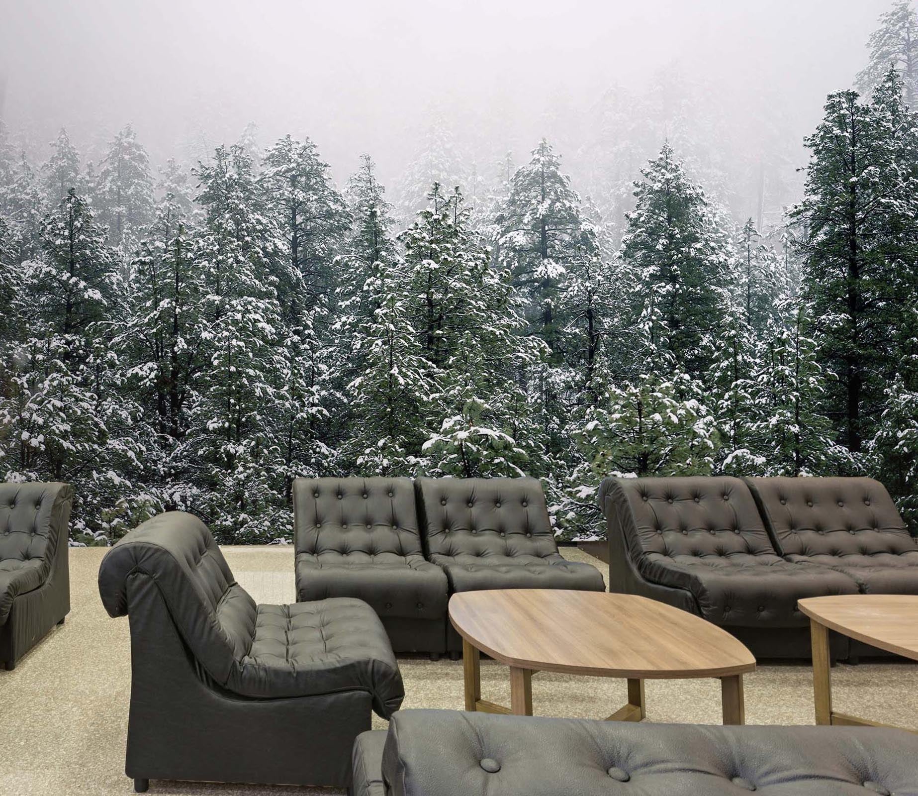 3D Snow Cypress 44 Wall Murals Wallpaper AJ Wallpaper 2 