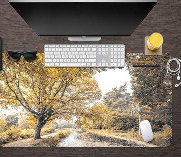 3D Tree River 12414 Assaf Frank Desk Mat