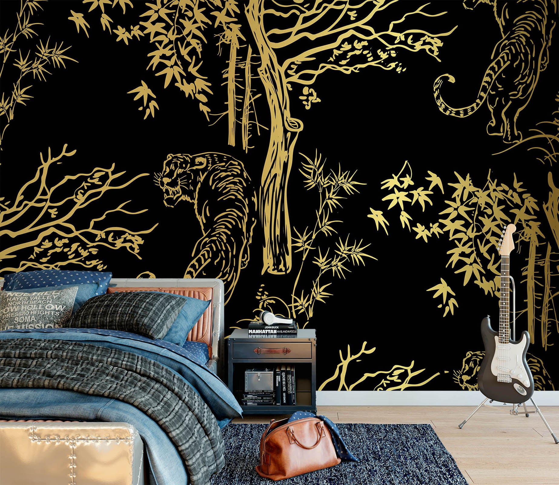 3D Tiger Tree 1143 Wall Murals