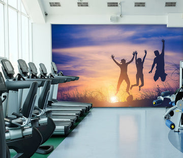 3D Sunrise Jump 276 Wall Murals