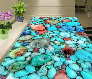 3D Colored Stones WG368 Floor Mural Wallpaper AJ Wallpaper 2 