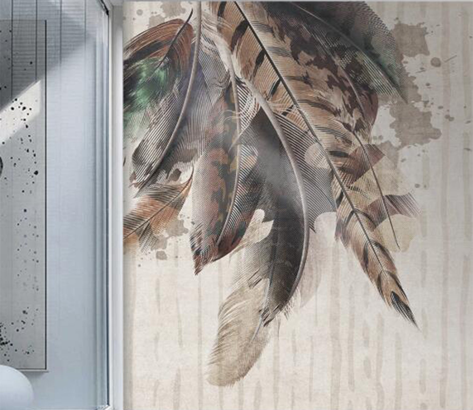 3D Rich Feather Decoration 2610 Wall Murals
