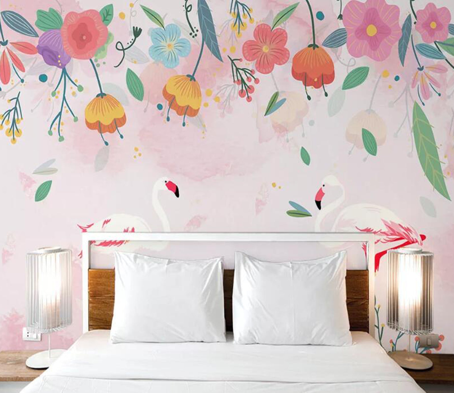 3D Cute Flowers WC06 Wall Murals Wallpaper AJ Wallpaper 2 