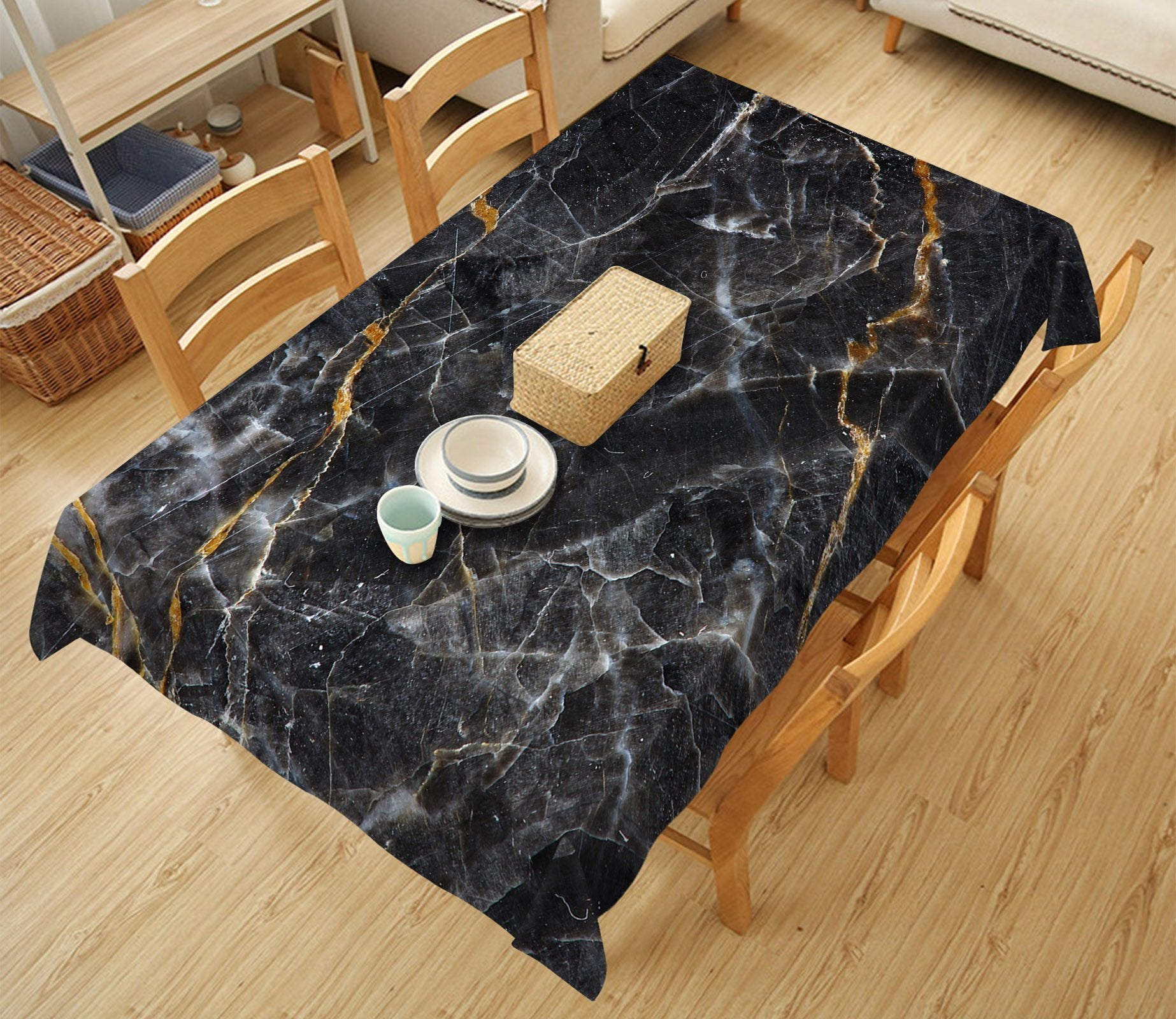 3D Marble Crack 25 Tablecloths Wallpaper AJ Wallpaper 