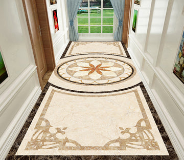 3D Red Leaves Round WG572 Floor Mural Wallpaper AJ Wallpaper 2 