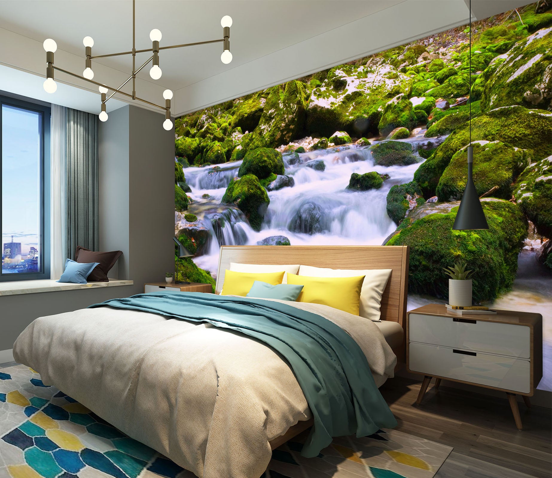 3D Stone Water 57171 Wall Murals