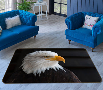 3D White Eagle 013 Animal Non Slip Rug Mat