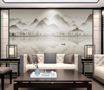 3D Mountain River WC91 Wall Murals Wallpaper AJ Wallpaper 2 
